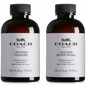 NEW COACH Leather Cleaner Moisturizer Set 4 Oz Each Bottles BRAND NEW / SEALED